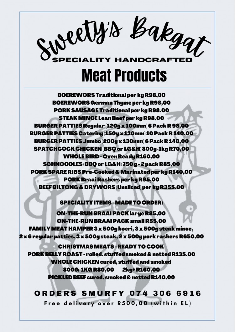 Sweety's Bakgat Specialised Meat - Specials