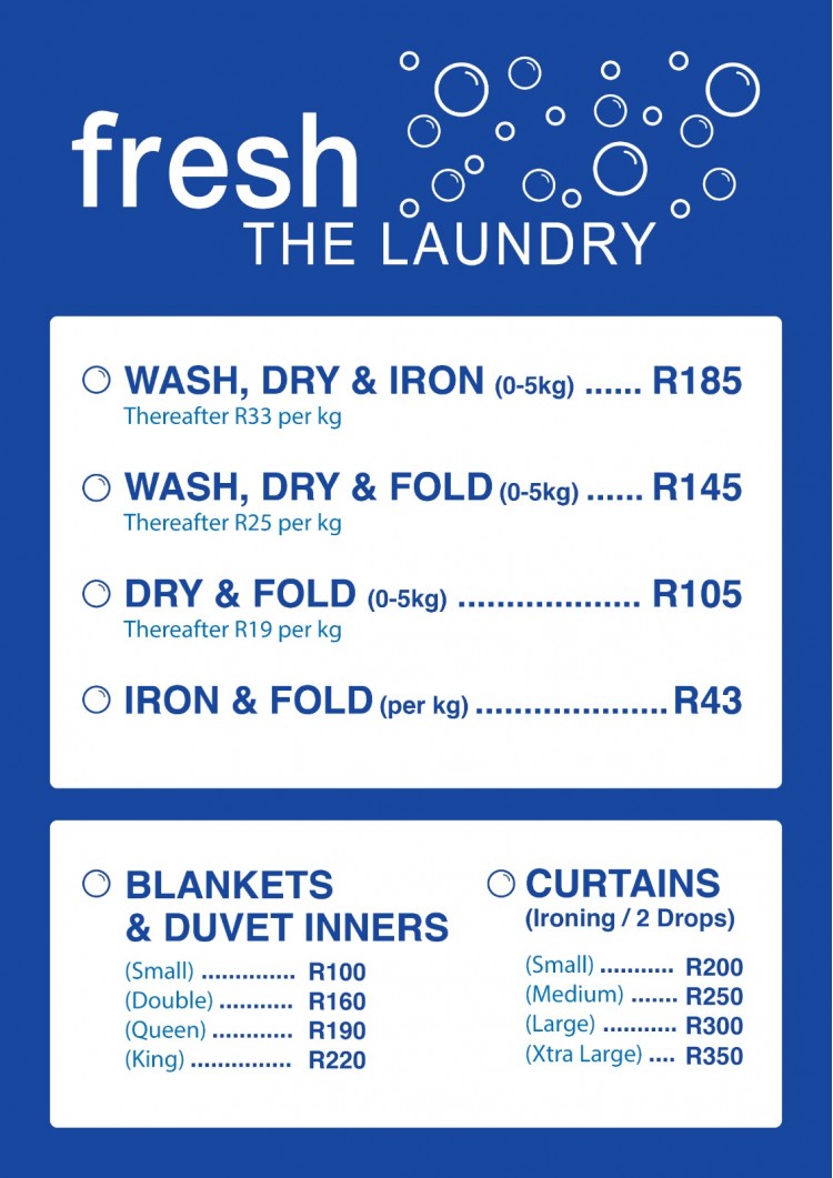 Fresh the Laundry - Specials