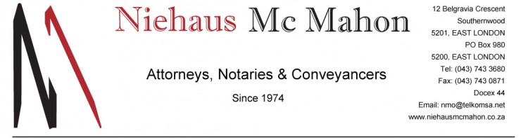 Niehaus McMahon Attorneys - Specials