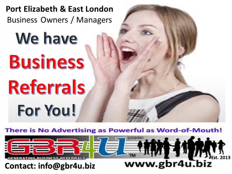 GBR4U - Local PE Business Referrals 4 U - Specials